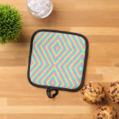 Manique Colorful pot holder with a vibrant (De haut en bas)