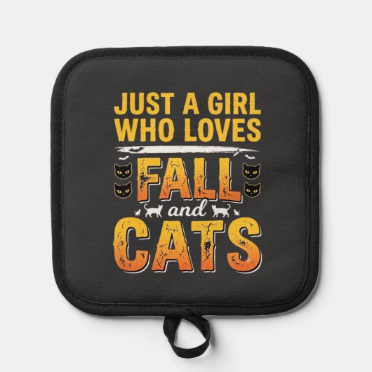 Manique Conception de chats d'automne Halloween Fille_1 (Recto)
