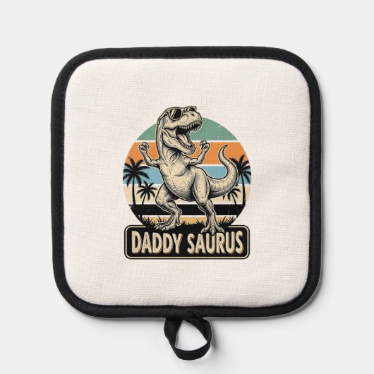 Manique Conception de chemise de dinosaure rétro Daddy Sau (Recto)