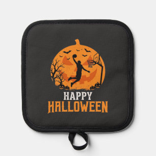Manique Conception de dunk de basket-ball Halloween citrou