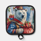 Manique Conception de Noël de Santa ours polaire (Recto)