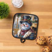 Manique Conception de Noël de Snowman victorien (De haut en bas)