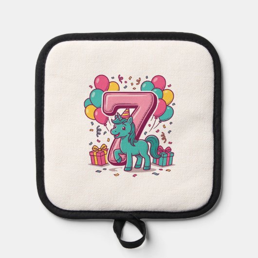 Manique Conception vectorielle de poney mignon pour la fêt (Recto)