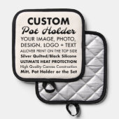 Manique Concevez votre propre possesseur de pot de toile p (Recto/Verso)