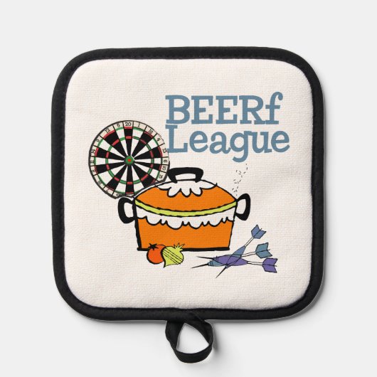 Manique Cookin' with Darts Potholder (Recto)