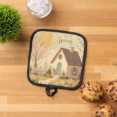 Manique Cottage fleuri/printanier (De haut en bas)