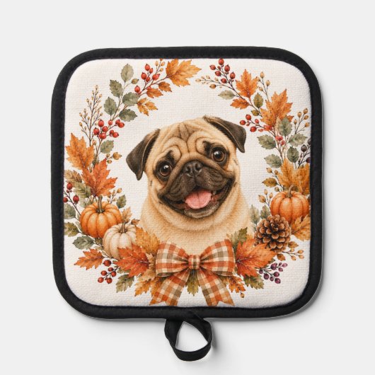 Manique Couronne de pug automnale (Recto)