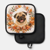 Manique Couronne de pug automnale (Recto/Verso)