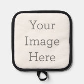 Protection contre la chaleur en silicone noir, Maniques uniquement (Recto)