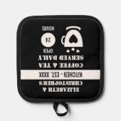 Manique Cuisine café thé noms servis année noir (Recto)