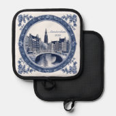 Manique Custom Blue Delft Amsterdam Souvenir (Recto/Verso)