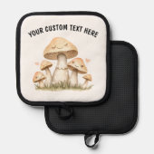 Manique Custom Text Mushrooms With Heart Cute (Recto/Verso)