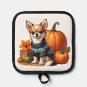 Manique Cute Chihuahua en Sweat avec Citrouille (Recto)