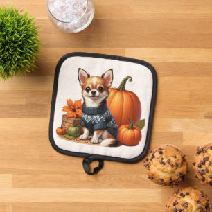 Manique Cute Chihuahua en Sweat avec Citrouille
