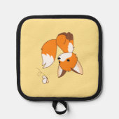 Manique Cute Little Fox regarde Papillon jaune (Recto)
