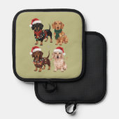 Manique Dachshund Christmas Chien Maman Lover Noël Cadeau (Recto/Verso)