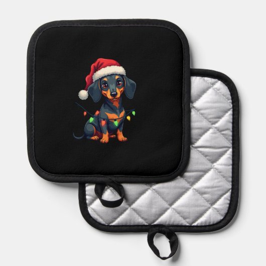 Manique Dachshund Dogs Tree Christmas Sweater Xmas Gifts F (Recto/Verso)