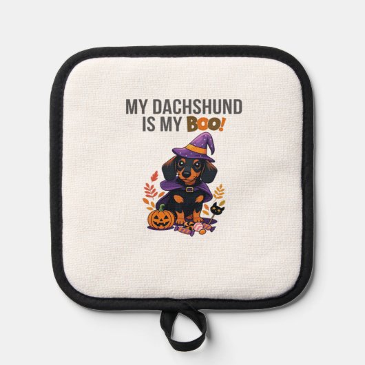Manique Dachshund Halloween Costume My Dachshund is My Bo (Recto)
