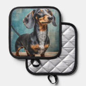 Manique Dachshund tacheté (Recto/Verso)