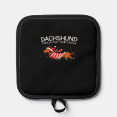 Manique Dachshund Through The Snow Funny Dog Christmas Cla (Recto)