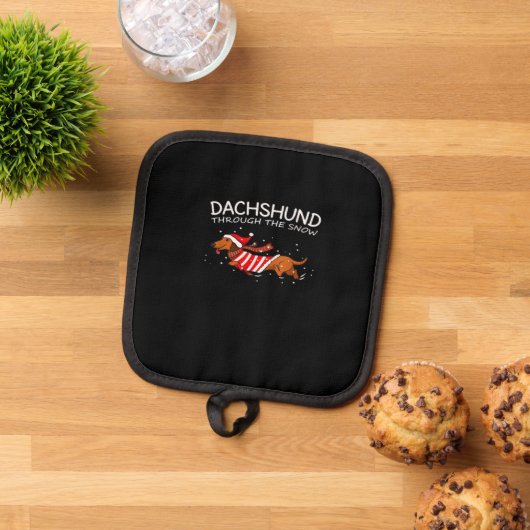 Manique Dachshund Through The Snow Funny Dog Christmas Cla (De haut en bas)