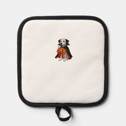 Manique Dalmatian Halloween Vampire Dog with Pumpkin Baske (Recto)