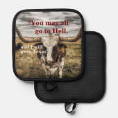 Manique Davy Crockett Citation Sur L'Enfer Et Le Texas (Recto/Verso)