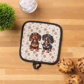 Manique De mignons amis dachshund (De haut en bas)