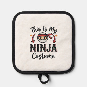 Manique Déguisement de ninja drôle Design vectoriel Hallow
