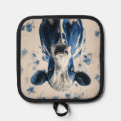 Manique Delft Blue Cow - Un hommage artistique intemporel (Recto)