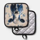 Manique Delft Blue Cow - Un hommage artistique intemporel (Recto/Verso)