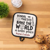 Manique Des infirmières d'école personnalisées font du mon (De haut en bas)