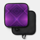 Manique Deux images d'un porte-pot violet avec un motif gé (Recto/Verso)