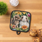 Manique Deux lapins de lapin de lapin de petite lop (De haut en bas)