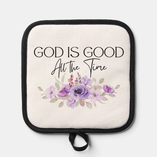 Manique Dieu est bon tout le temps Citation chrétienne Flo (Recto)