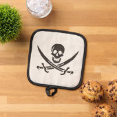 Manique Drapeau de crâne obsidien Drapeau de pirate Calico (De haut en bas)