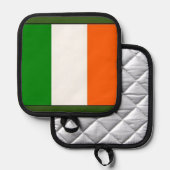 Manique Drapeau irlandais Shamrock (Recto/Verso)