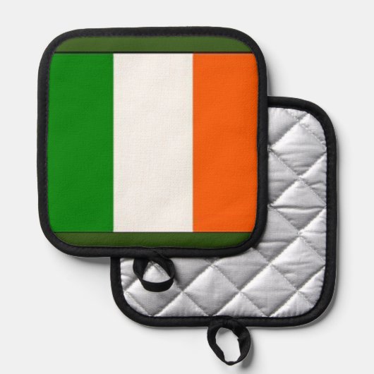 Manique Drapeau irlandais Shamrock (Recto/Verso)