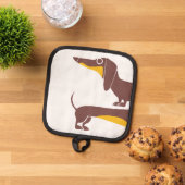 Manique Drôle mignon dachshund pour parent chien long (De haut en bas)