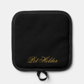 Manique Durable Black Pot Holder for Safe Handling (Recto)