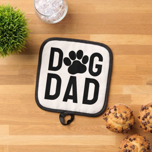 Manique Empreinte de patte de chien papa (De haut en bas)