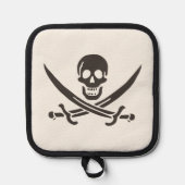 Manique Épées de crâne en obsidienne Drapeau de pirate de  (Recto)