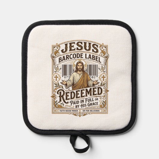 Manique étiquette de code-barres Jésus Rachetée Jésus code (Recto)