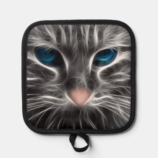 Manique Face de chat bleu magnifique (Recto)