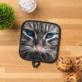 Manique Face de chat bleu magnifique (De haut en bas)