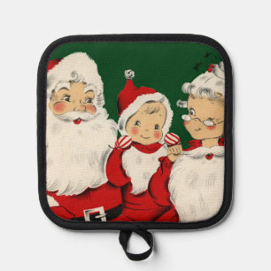 Manique Famille de Père Noël Rétro Milieu de Siècle – Kits