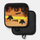 Manique Fantômes nocturnes d'Halloween éffrayant (Recto/Verso)