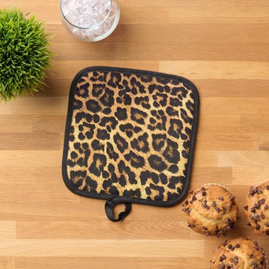 Manique Faux Leopard Skin Pot Holder (De haut en bas)