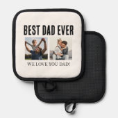 Manique Fête des pères Meilleur papa Ever 2 Photo Collage (Recto/Verso)