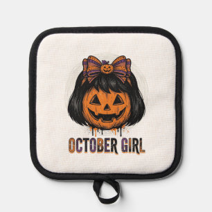 Manique Fille d'octobre Citrouille Arc Halloween Vecteur C